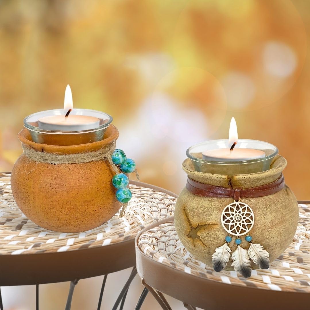 ネイティブアメリカンキャンドルホルダー Amazon.com: Votive Candle Holder in Southwest Native American